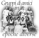 Gruppi di amici in epoche diverse